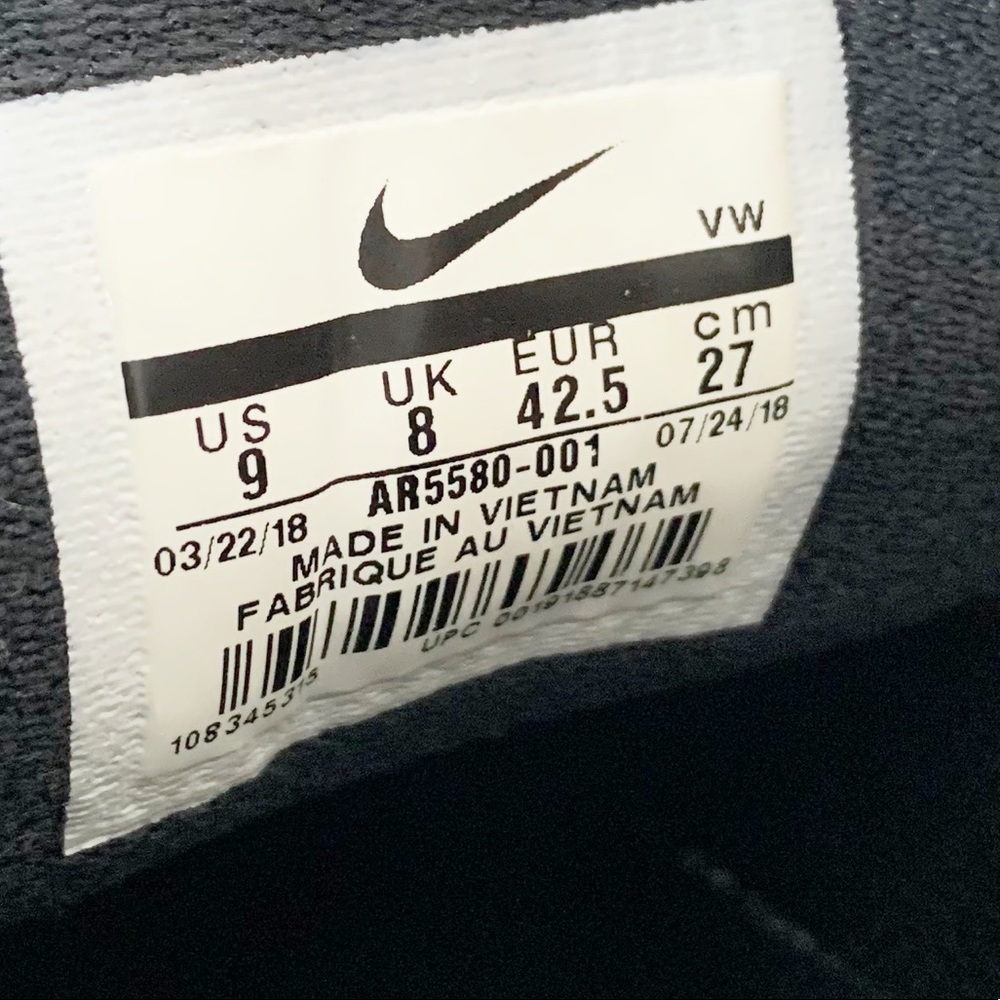 Nike Roshe G Tour Black Golf Cleats Size 9 - Picture 9 of 9